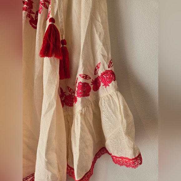 Love Sam Cold Shoulder Peasant Blouse Size Small - Picture 5 of 12